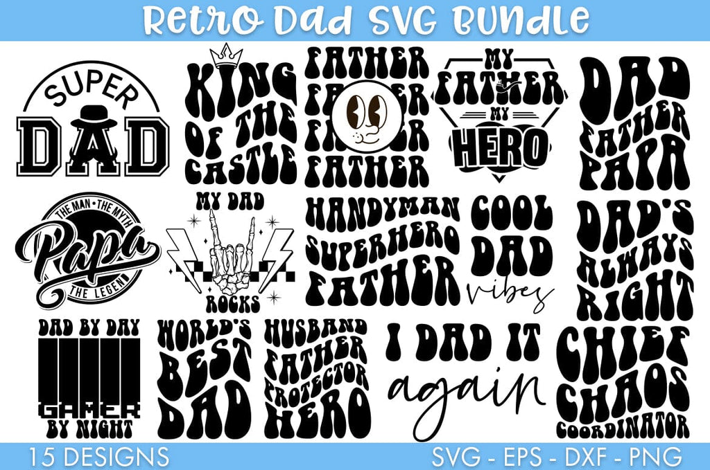 Father's Day SVG Bundle Sublimation Cut file - So Fontsy