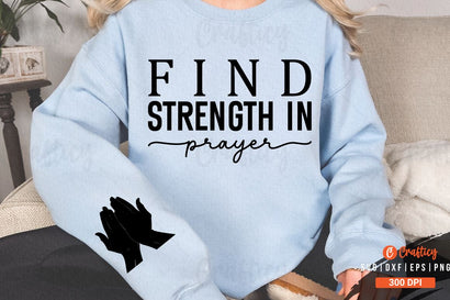 Find strength in prayer Sleeve SVG Design SVG Designangry 