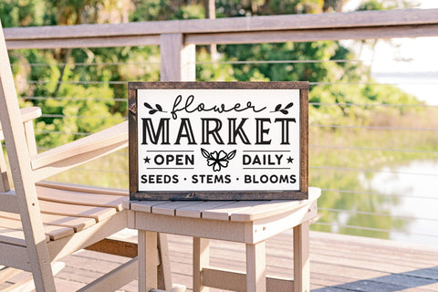 Flower Market | Farmhouse Sign SVG Design SVG CraftLabSVG 