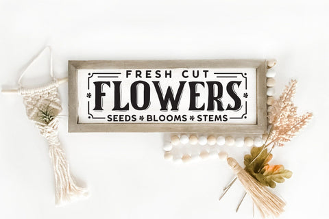 Flowers - Flower Market Farmhouse Sign SVG SVG CraftLabSVG 