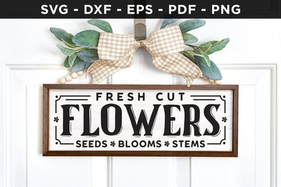 Flowers - Flower Market Farmhouse Sign SVG SVG CraftLabSVG 