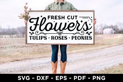 Flowers SVG File | Flower Market Farmhouse Sign SVG SVG CraftLabSVG 