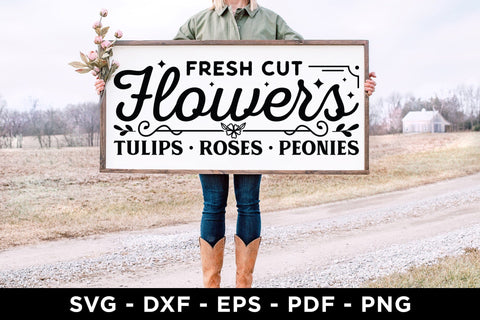Flowers SVG File | Flower Market Farmhouse Sign SVG SVG CraftLabSVG 
