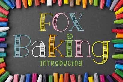 Fox Baking Font Font Fox7 By Rattana 