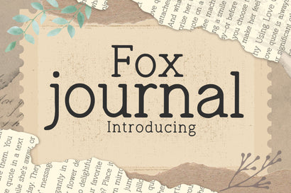 Fox Journal Font Font Fox7 By Rattana 