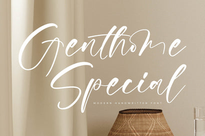 Genthome Special - Modern Handwritten Font Font Letterena Studios 