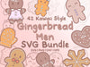 Gingerbread Men SVG Design Set SVG HalieKStudio