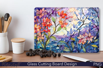 Glass Cutting Board Design | Floral Landscape Sublimation Pfiffen's World 