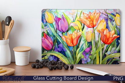 Glass Cutting Board Design | Tulips Sublimation Pfiffen's World 