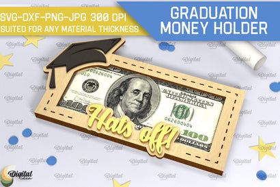 Graduation Money Holder SVG. Laser Cut Money Box SVG SVG Evgenyia Guschina 
