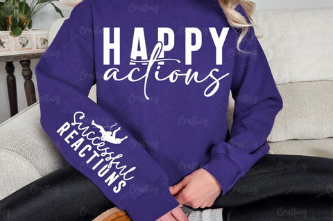 Happy actions Sleeve SVG Design SVG Designangry 