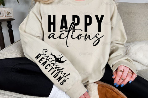 Happy actions Sleeve SVG Design SVG Designangry 