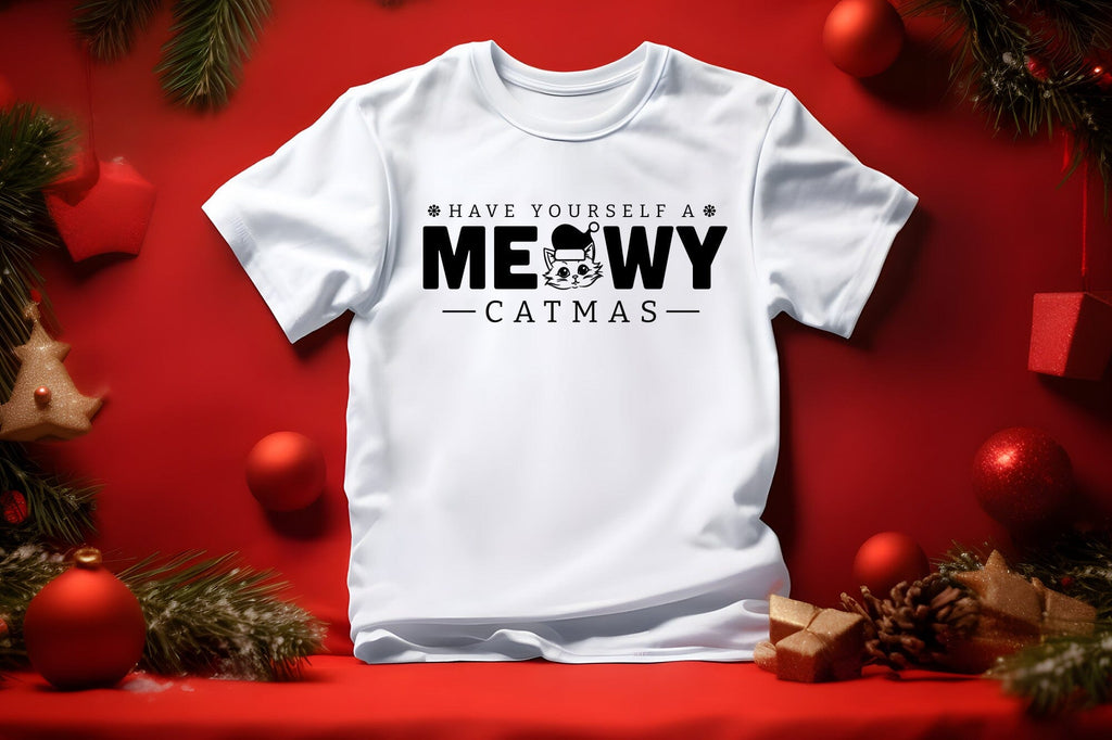 Have Yourself a Meowy Catmas SVG - So Fontsy