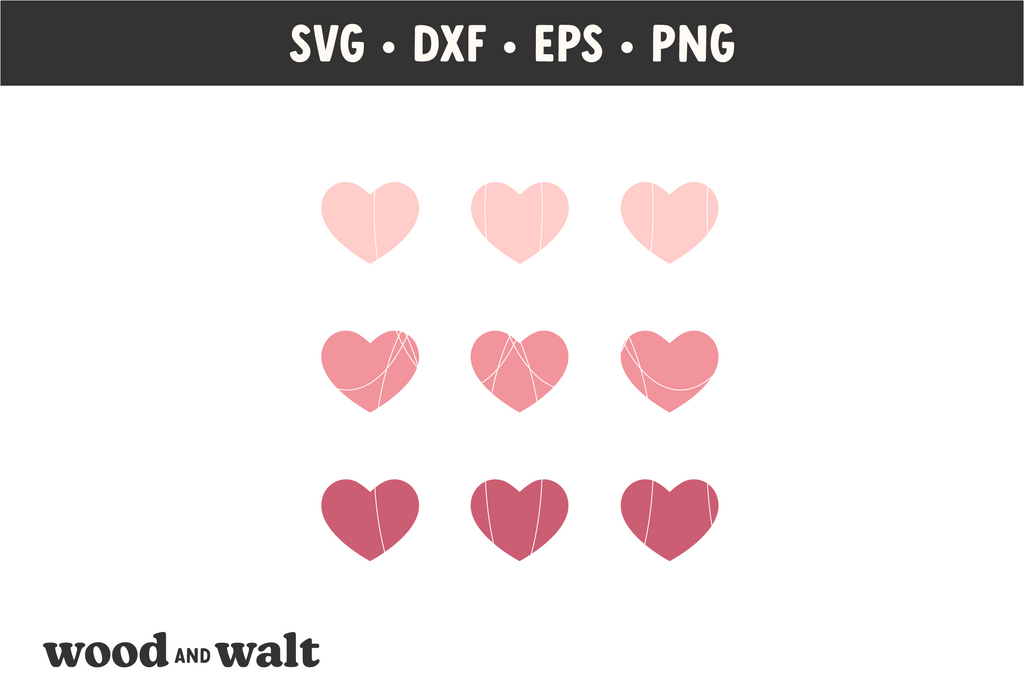 Heart Pattern SVG | Valentine's Day Cut File - So Fontsy