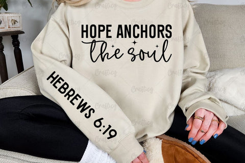 Hope anchors the soul Sleeve SVG Design SVG Designangry 