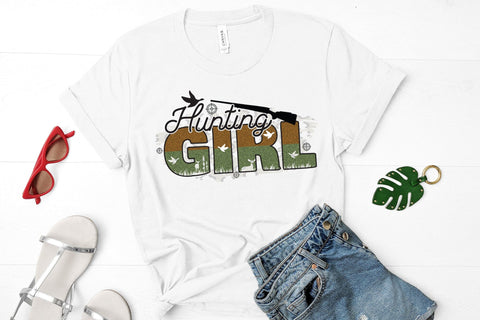 Hunting Girl PNG Sublimation Design Sublimation CraftLabSVG 
