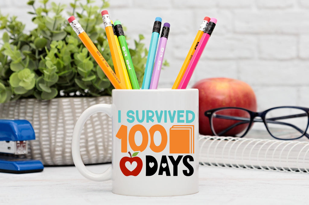 I survived 100 days SVG Design - So Fontsy
