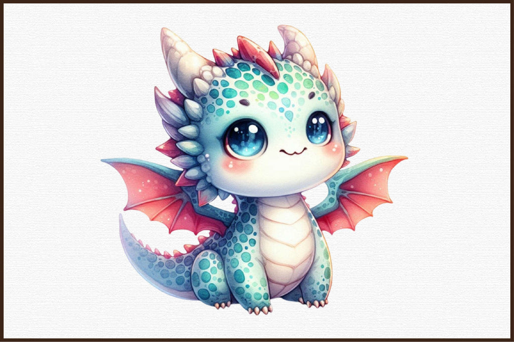 Kawaii Baby Dragons Clipart - Dragon Png - So Fontsy
