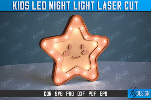 Kids Led Night Light Bundle | Home Design | Night Lamp | Animals Design | CNC Files SVG Fly Design 