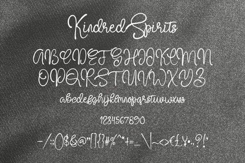 KindredSpirits Font gatype 