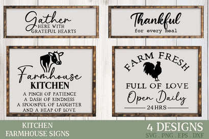 Kitchen Farmhouse Signs SVG Bundle SVG Petunia Digital Design 