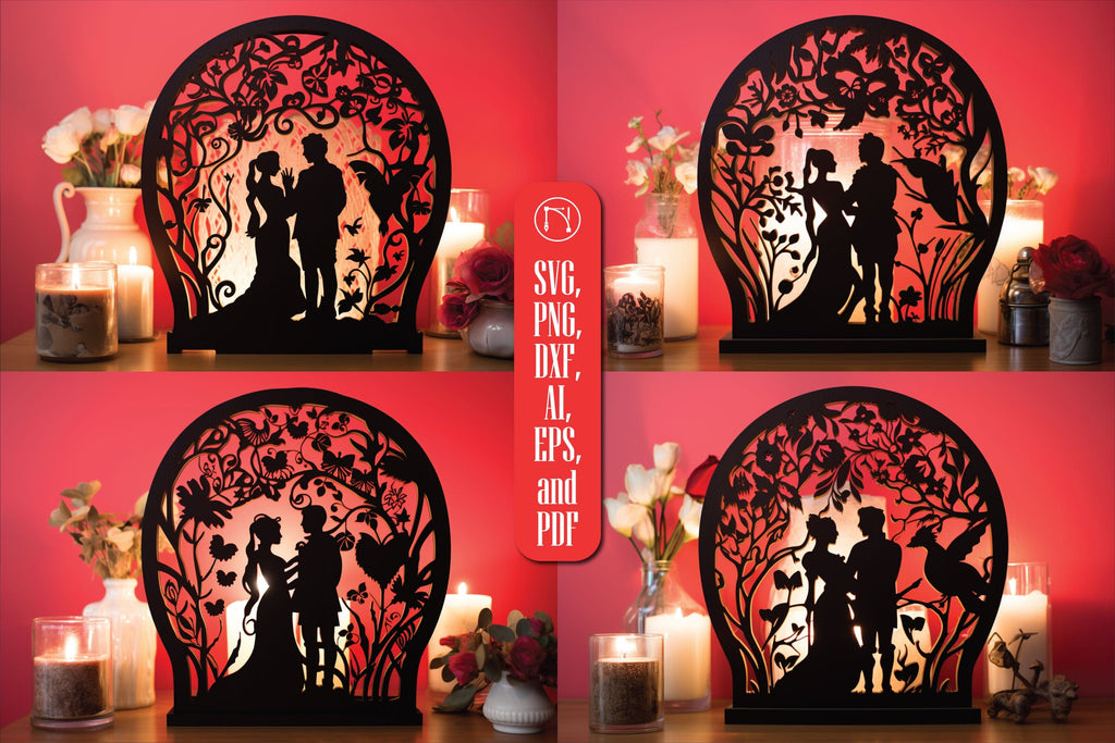 Laser Cut Valentine SVG Bundle - So Fontsy