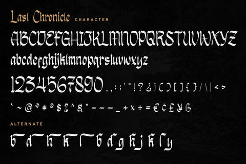 Last Chronicle - Display Font Font Alpaprana Studio 