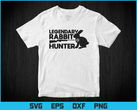 Legendary Rabbit Hunter svg, Rabbit Hunting svg, Rabbit and Gun svg SVG DesignDestine 