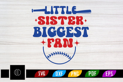 Little Sister Biggest Fan Svg Design SVG Nbd161 
