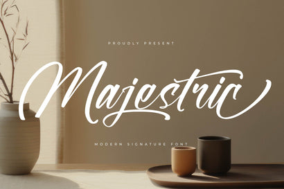 Majestric - Modern Signature Font Font Letterena Studios 