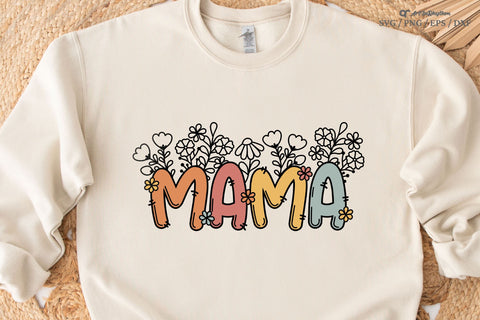 Mama Svg, Mom Floral Svg, Mother's Day Svg, Wildflowers Svg, Mom Shirt Design SVG Artinrhythm shop 