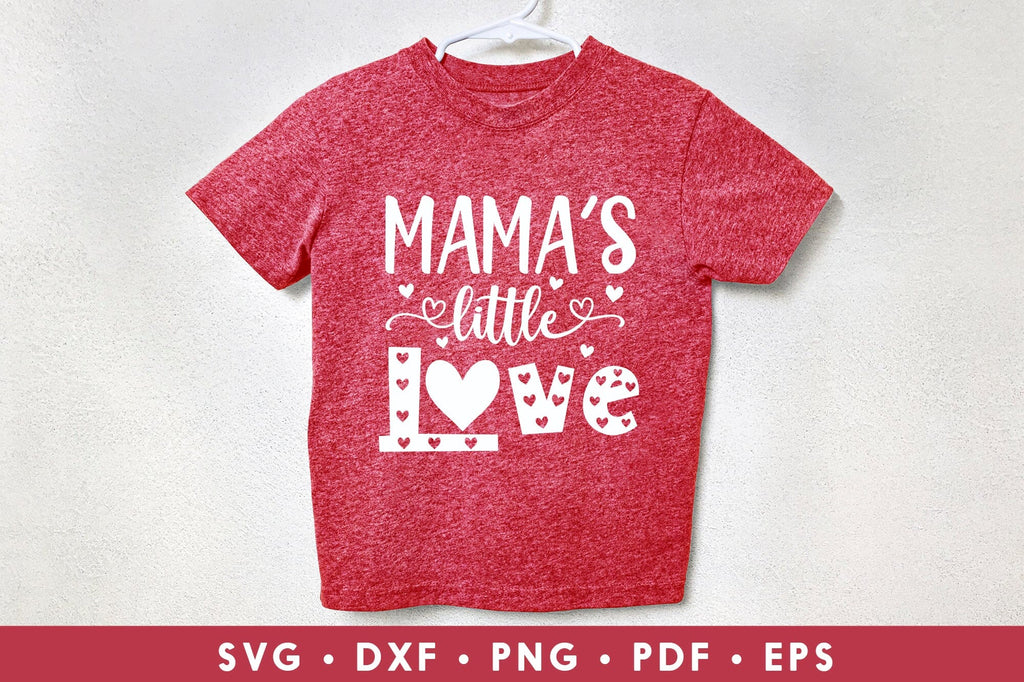 Mamas Little Love, Kids Valentine SVG - So Fontsy