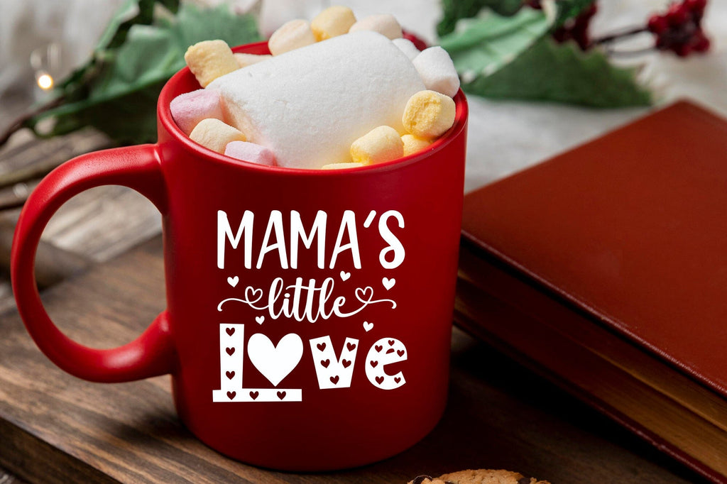 Mamas Little Love, Kids Valentine SVG - So Fontsy