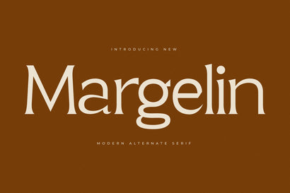 Margelin - Modern Alternate Serif Font Letterena Studios 
