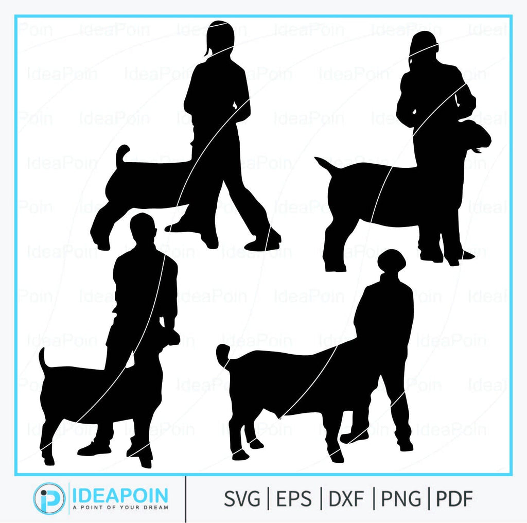 Market Goat Silhouette, Market Goat SVG, Show Goat SVG, Showmanship