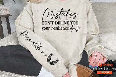 Mistakes don't define you your resilience does Sleeve SVG Design SVG Designangry 
