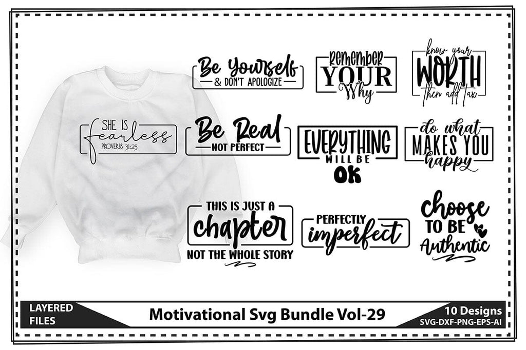 Motivational Svg Bundle Vol-29 - So Fontsy