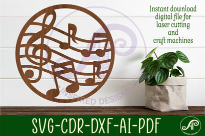 Music wall art sign, SVG file. vector file SVG APInspireddesigns 