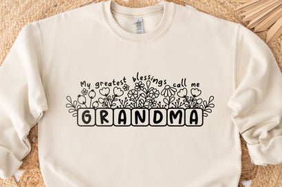 My greatest blessings call me grandma Svg, Grandma Svg, Grandma Svg Design SVG Artinrhythm shop 