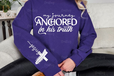 My journey anchored in His truth Sleeve SVG Design SVG Designangry 