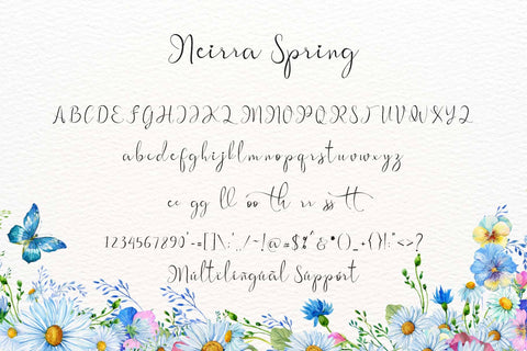Neirra Spring Font Prasetya Letter 