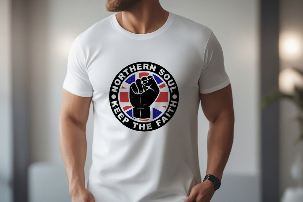 Maglietta Northern Soul Keep The Faith – T-Shirt Donna In Cotone, Vestibilità Comoda, Stampe Di Qualità, Colore Rosa (Taglia 44) - 4