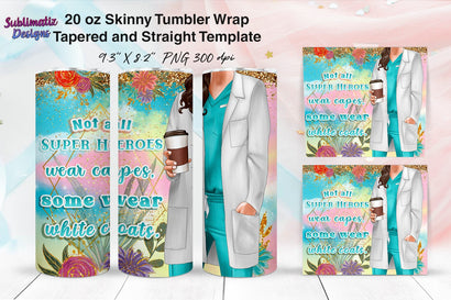 Nurse 20 oz Skinny Tumbler Wrap Design | Nurse's Day Tumbler Wrap Sublimation Design Sublimation Sublimatiz Designs 