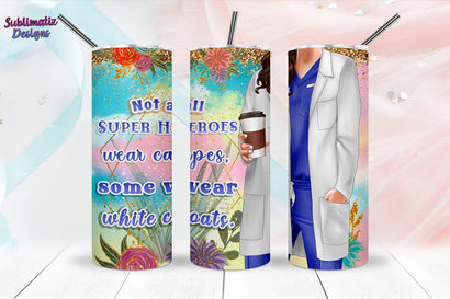 Nurse Tumbler Wrap Design Blue | Nurse's Day Tumbler Wrap Sublimation Design Sublimation Sublimatiz Designs 