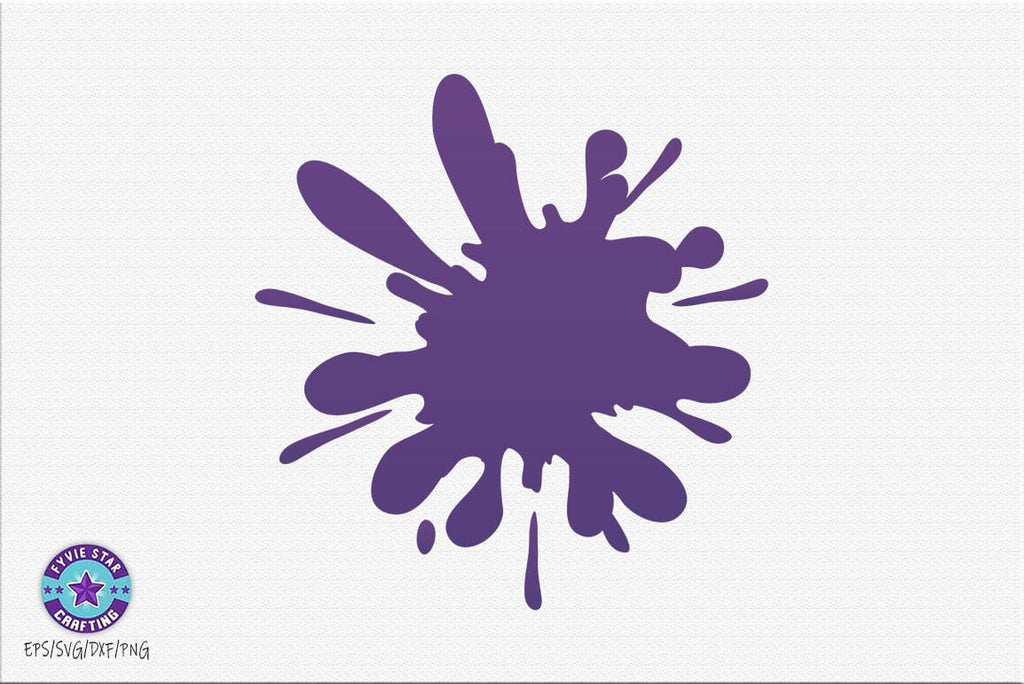 Paint Splatter SVG PNG - So Fontsy