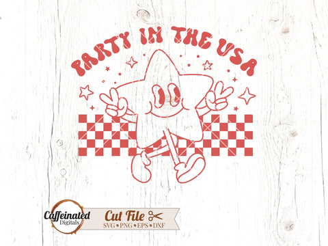 Party In The USA retro SVG SVG Caffeinated SVGs 