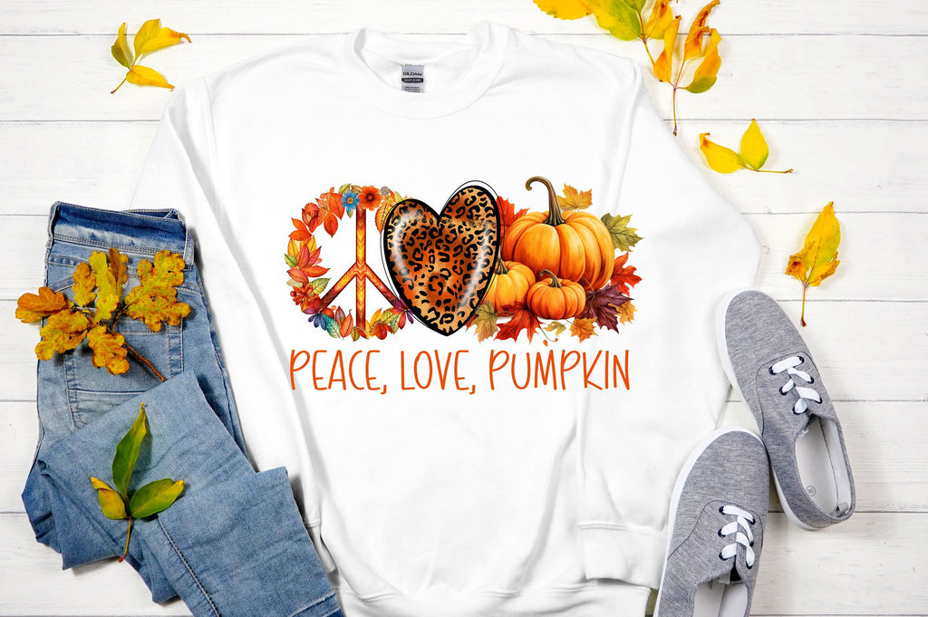 Peace Love Pumpkin Unisex Hoodie main image 1