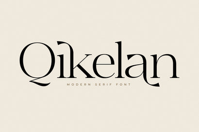 Qikelan - Modern Serif Font Font Letterena Studios 