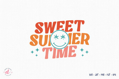 Retro Sweet Summer Time SVG Design SVG CraftLabSVG 