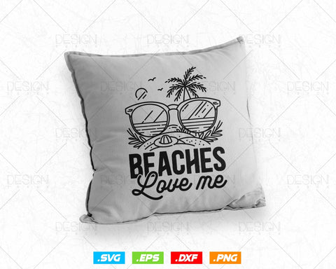 Retro Vintage Beaches Love Me Funny Beach Vacation Svg Png File, Party favors for a summer event, Summer t-shirt design gift for beach lover SVG DesignDestine 